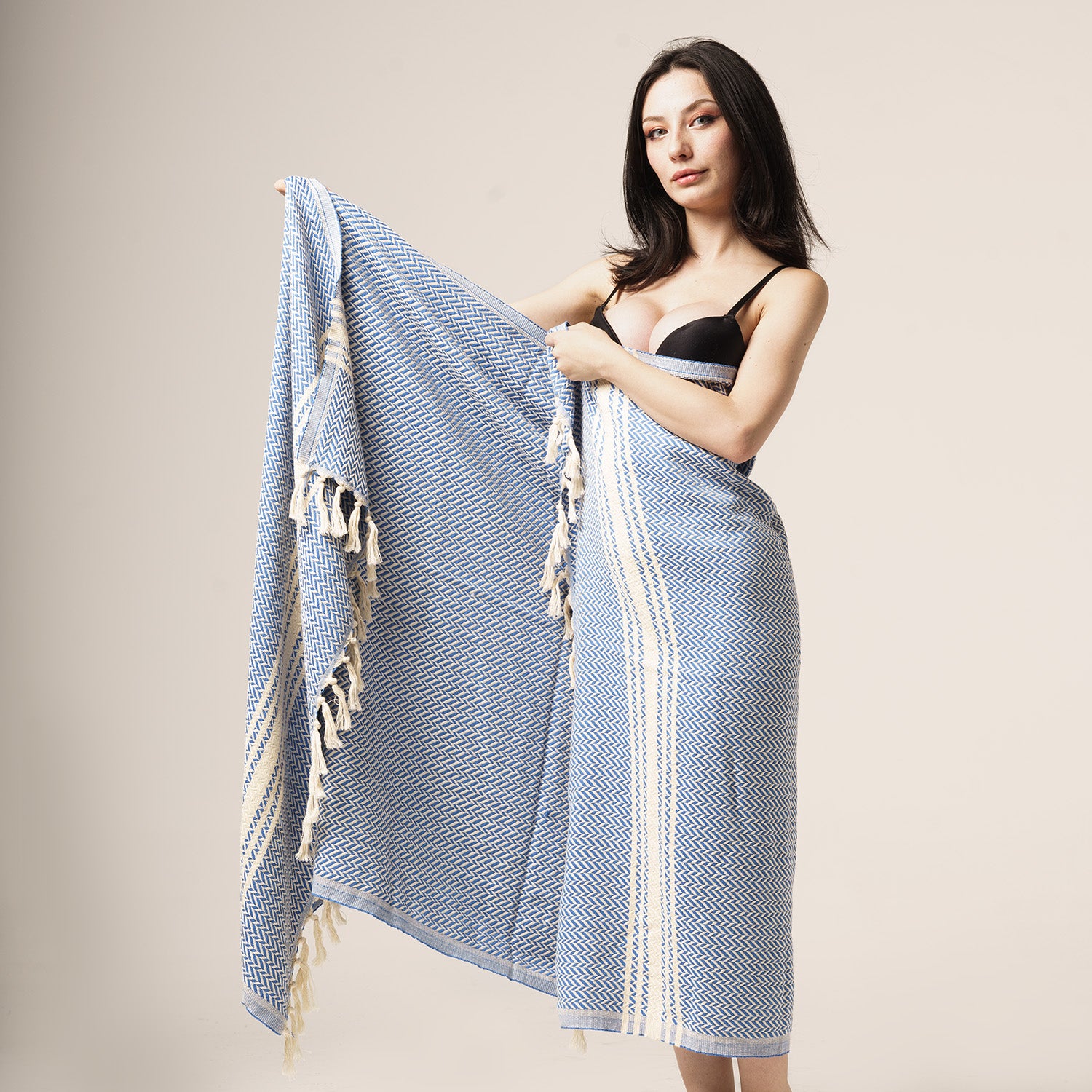 W Design Turkish Towel - Blue